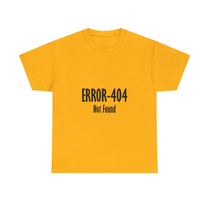 Error 404 Tee, Graphic T-Shirt, Computer Programmer Gift, Funny Coding Shirt, IT Tech Top